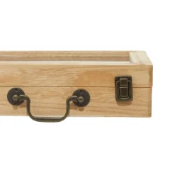 Kirkland's Home Wooden Novelty Briefcase Clock- Decorative Accents