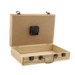 Kirkland's Home Wooden Novelty Briefcase Clock- Decorative Accents