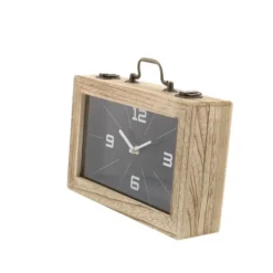 Kirkland's Home Wooden Novelty Briefcase Clock- Decorative Accents
