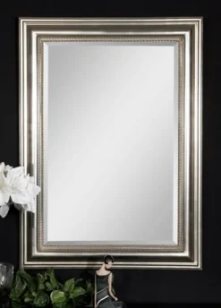 Kirkland's Home Wooden Silver Leaf Mirror- Decorative Mirrors