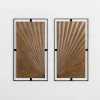 Kirkland's Home Wooden Starburst Metal Wall Plaques, Set Of 2- Wall Plaques