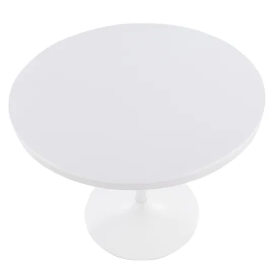 Kirkland's Home Wooden Top Metal Base Round Dining Table- Dining Tables