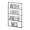 Kirkland's Home Word Hard And Be Nice Metal Wall Plaque- Wall Quotes & Signs