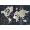 Kirkland's Home World Map Canvas Art Print- Framed Art