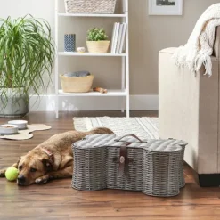Kirkland's Home Woven Bone Shaped Basket, 21 In.- Baskets & Boxes