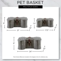 Kirkland's Home Woven Bone Shaped Basket, 24 In.- Baskets & Boxes