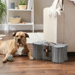 Kirkland's Home Woven Bone Shaped Basket, 17 In.- Baskets & Boxes
