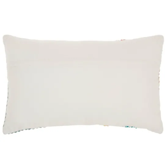 Kirkland's Home Woven Geometric Patches Lumbar Pillow- Pillows