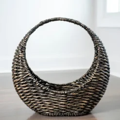 Kirkland's Home Woven Half Moon Basket- Baskets & Boxes