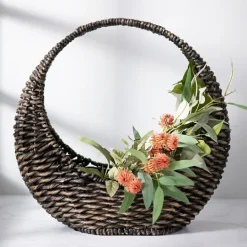 Kirkland's Home Woven Half Moon Basket- Baskets & Boxes
