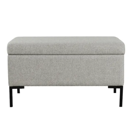 Kirkland's Home Woven Polyester Storage Bench- Benches & Ottomans
