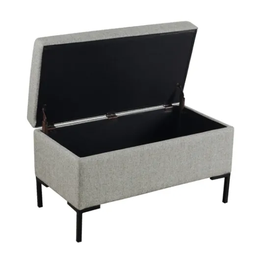 Kirkland's Home Woven Polyester Storage Bench- Benches & Ottomans