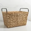 Kirkland's Home Woven Rat Metal Handle Basket- Baskets & Boxes