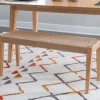 Kirkland's Home Woven Rope Wood Dining Bench- Dining Chairs