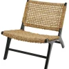 Kirkland's Home Woven Seagrass And Teakwood Accent Chair- Accent Chairs