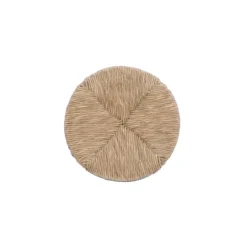 Kirkland's Home Woven Seagrass Walnut Wood Swivel Counter Stool- Bar Stools & Counter Height Stools
