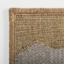 Kirkland's Home Woven Seagrass Waves Wall Plaque- Wall Plaques