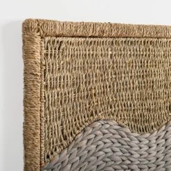 Kirkland's Home Woven Seagrass Waves Wall Plaque- Wall Plaques
