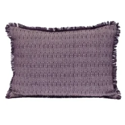 Kirkland's Home Woven Stripes Fringe Lumbar Pillow- Pillows