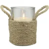 Kirkland's Home Wrapped Rope Hurricane, 6 In.- Candle Holders