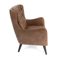 Kirkland's Home Wyatt Chester Faux Leather Accent Chair- Accent Chairs