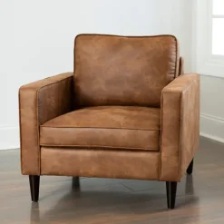 Kirkland's Home Wyatt Faux Leather Armchair- Accent Chairs