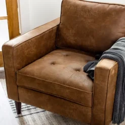 Kirkland's Home Wyatt Faux Leather Armchair- Accent Chairs