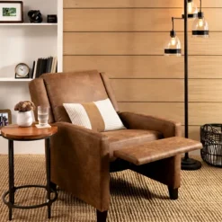 Kirkland's Home Wyatt Faux Leather Recliner- Accent Chairs