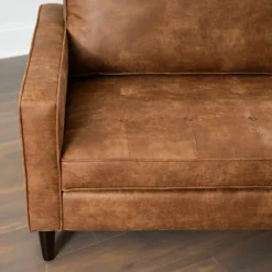 Kirkland's Home Wyatt Faux Leather Sofa- Sofas & Loveseats