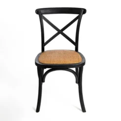 Kirkland's Home X Frame Cane Seat Dining Chair- Dining Chairs