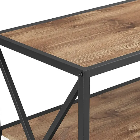 Kirkland's Home X-Frame 3-Tier Barnwood Bookshelf- Office Furniture