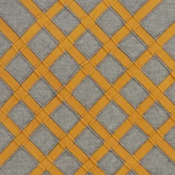 Kirkland's Home Yellow Crosshatch Stitch Cotton Throw Pillow- Pillows