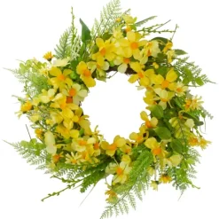 Kirkland's Home Yellow Daisy And Berry Wreath- Wreaths