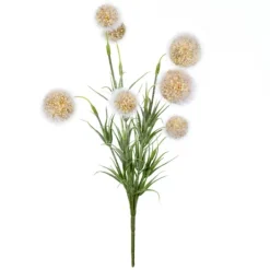 Kirkland's Home Yellow Floral Pom-Pom Bundles, Set Of 6- Stems & Bouquets