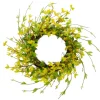 Kirkland's Home Yellow Forsythia Spiral Wreath- Wreaths