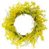 Kirkland's Home Yellow Jasmine Spiral Wreath- Wreaths