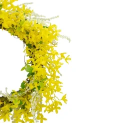 Kirkland's Home Yellow Jasmine Spiral Wreath- Wreaths