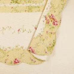 Kirkland's Home Yellow Prairie Bloom King Bedspread- Bedspreads & Coverlets