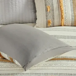 Kirkland's Home Yellow Striped 3-Pc. Full/Queen Comforter Set- Comforters