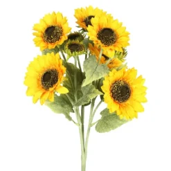 Kirkland's Home Yellow Sunflower Bush Blossoms- Stems & Bouquets