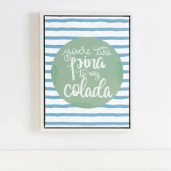 Kirkland's Home You'Re The Pina Colada Framed Canvas Art Print- Wall Quotes & Signs
