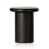 Kirkland's Home Zach Charcoal Wood Pedestal End Table- Accent & End Tables