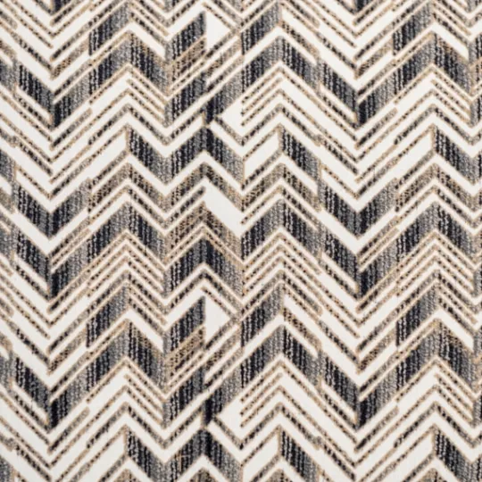 Kirkland's Home Zig Zag Upholstered Ottoman- Benches & Ottomans