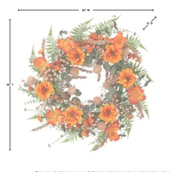 Kirkland's Home Zinnia And Berry Wreath- Wreaths