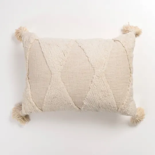 Kirkland's Home Zoey Diamond Tufted Lumbar Pillow- Pillows