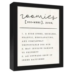 Kirkland's Home Zoomies Framed Canvas Art Print, 12X15 In.- Wall Quotes & Signs