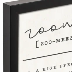 Kirkland's Home Zoomies Framed Canvas Art Print, 12X15 In.- Wall Quotes & Signs